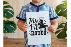My first rodeo svg, Little cowboy svg, png Cut file Product Image 6