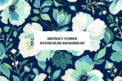 Vintage Blue Gold Floral Edge Background Product Image 1