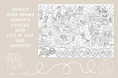 Christmas village coloring games and activities for kids Product Image 14
