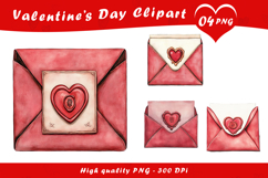 Love Letter Envelope Heart Clipart PNG Product Image 1