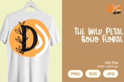The Wild Petal Boho Floral Monogram Product Image 1