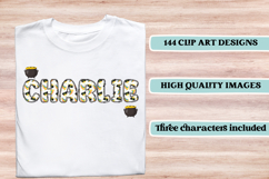 ST PATRICK Alphabet PNG Clipart, St Patrick letters doodle Product Image 6