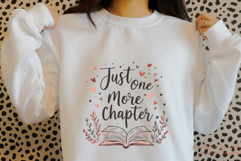 Just One More Chapter PNG Book Lover’s Clipart, Reading Product Image 1