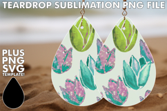 FUN Teardrop Earrings Design Ideas, Flower Pattern Product Image 1