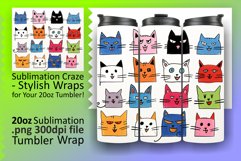Playful Cat Purr-suits: Sublimation Tumbler Magic Product Image 1