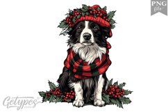 Christmas Dog Clipart Design - High Quality 300 Dpi Product Image 1