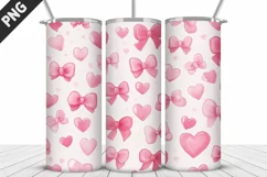 Lovely Hearts Tumbler Design | Valentine's Day Tumbler Wrap Product Image 3