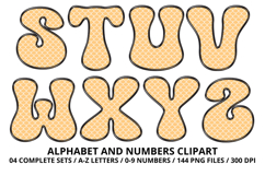 Mermaid Scales Alphabet Letters &amp; Numbers Clipart PNG 300DPI Product Image 4