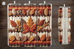 4 Knited Fall Seamless Tumbler Wrap 20 oz Product Image 2