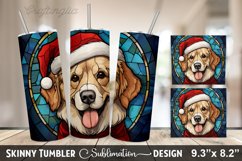 Stained Glass Christmas Dog Wrap - Stained Glass Tumbler Product Image 15