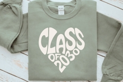 Class of 2030 SVG PNG | Heart Graduation Cut File | Senior Product Image 4