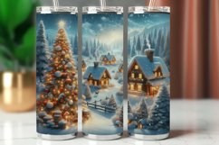 Tumbler Wrap 20 oz - christmas village Product Image 1