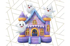 Creepy Carnival Halloween Clipart PNG with Hayride Art Product Image 2