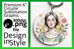 Trendy Round Design Car Coaster PNG , Beauty Woman Product Image 1