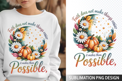 Faith does not make thing Sublimation Design - Christian Png Product Image 1