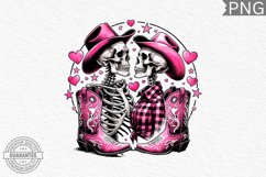 Valentine&#039;s Day Skeleton PNG - Valentine Clipart Sublimation Product Image 1