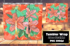 Colorful Flowers Wrap for 20oz Tumbler Sublimation Product Image 1