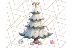 Nutcracker Ballet Clipart, Holiday Ballerina PNG Art Product Image 2