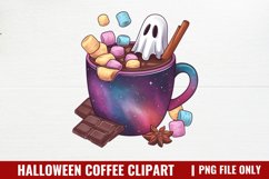 Halloween Coffee Clipart Sublimation PNG Product Image 1