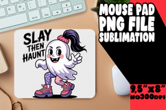 BLISSFUL MOUSE MAT PNG STYLE, Funny Ghost Product Image 1