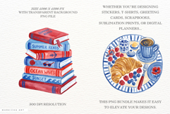 Summer Book Lover Clipart Product Image 2
