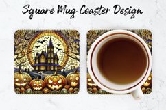Halloween House Mug coaster | Coaster | Sublimation Design Product Image 1
