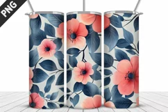 Flowers Tumbler Wrap | Sublimation Design | Tumble PNG Product Image 4