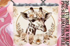 Joyful Adventures 20oz tumbler wrap, Giraffe Product Image 1