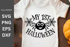 Halloween SVG, My 1st Halloween, Halloween Silhouette Product Image 1