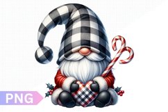 Christmas Gnome Sublimation Clipart PNG Product Image 1