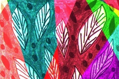 Abstract psychedelic digital manipulated and hand drawing Product Image 2