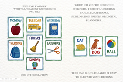 School Flash Cards Clipart Product Image 2