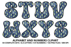 Vintage Toys Alphabet and Numbers PNG 300 DPI Product Image 4