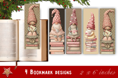 Watercolour Beautiful gnome with heart Bookmarks Sublimation Product Image 1