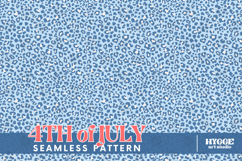 American 4th of July USA Leopard Seamless Pattern Bundle Set Product Image 4