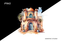Watercolor Moroccan Clipart Product Image 1