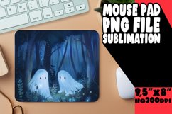 Spooky Fun Ghost Mouse Pad Design PNG Product Image 1