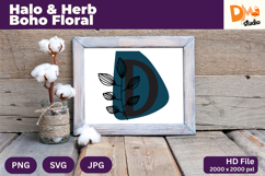 Halo &amp; Herb Boho Floral Monogram Product Image 1