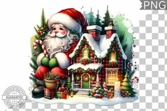 Christmas Santa Sublimation - Clipart PNG Design Product Image 1