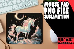 Whimsical Unicorn Holiday Mouse Pads Product Image 1