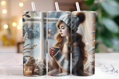 Christmas Girl Tumbler Wrap | Christmas | Sublimation Product Image 1