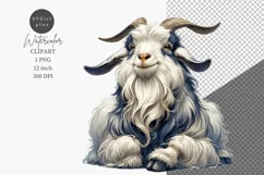 Goat clipart, Farm animals clipart, Goat sublimation Product Image 1