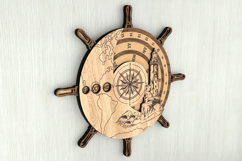 Perpetual Calendar Ship Wheel and Lighthouse Design Product Image 4