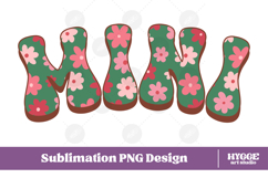 mini Png Retro Flowers Mother&#039;s Day Floral Mom Sublimation Product Image 1