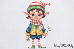 Pastel Christmas Sublimation Clipart PNG Product Image 1