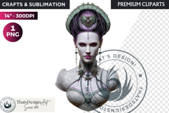 Mystic Mage Portrait Fantasy Sorcerer &amp; Wizard PNG Clipart Product Image 1