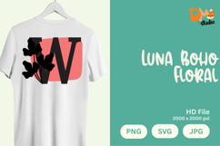 Luna Boho Floral Monogram Product Image 1