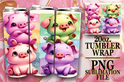 RADIANT ENCOUNTERS 20oz TUMBLER WRAP, Cute Animals Product Image 1