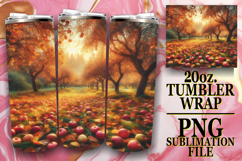 Vibrant dreams 20oz tumbler wrap, Autumn Product Image 1