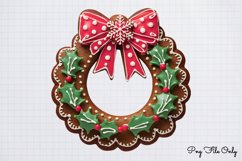 Gingerbread Cookie Christmas Sublimation Clipart PNG Product Image 1